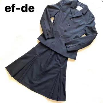 ef-de 에프데 스커트 수트 2 차콜 그레이 울 셋업