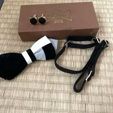 세련된 나비 넥타이 암밴드 커프스 버튼 결혼식 2차