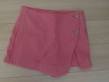 ZARA 핑크 랩 스타일 숏팬츠 M