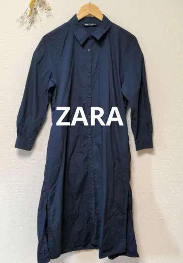 ZARA 자라 셔츠 원피스 이소재 도킹 나일론 슬릿
