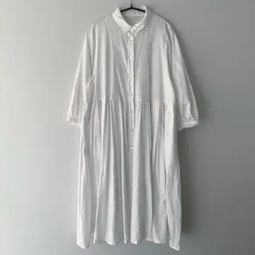 Cotton House Aya 도트 무늬 셔츠 원피스