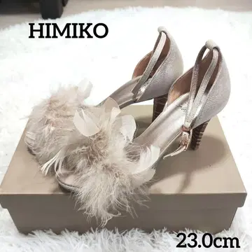 [ 새상품 ] HIMIKO 펌프스 힐 파티 23.0 핑크 베이지 계열