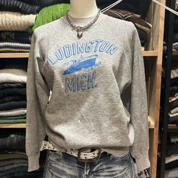 구제 의류 USA제 vintage 맨투맨 멜란지 그레이