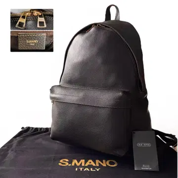 [ 미사용급 ] S.MANO 에스 마노 백팩 가죽 브라운 계열