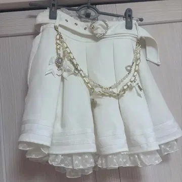 LIZLISA 데코라 체인 벨트 스커트