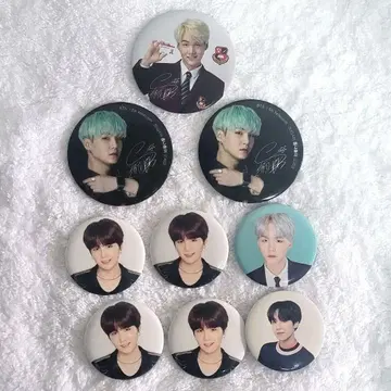 BTS 윤기 캔뱃지 9개 세트