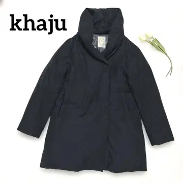 [ 정가 3만 엔 ] khaju / ships / 블랙 다운 자켓 하이넥