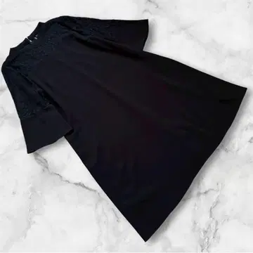 여성용 레이스 디테일 블랙 컬러 원피스 L 사이즈
