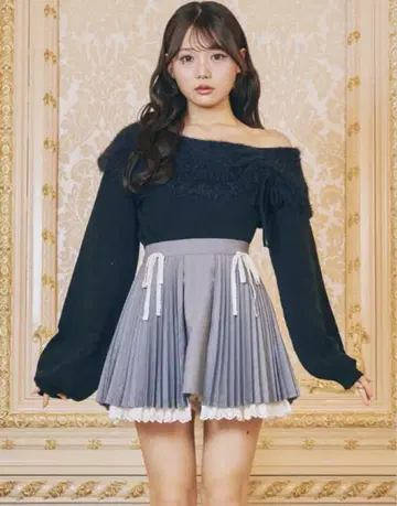 아코디언 플리츠 랩스커트