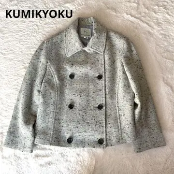 KUMIKYOKU 코트 숏 기장 울 온워드