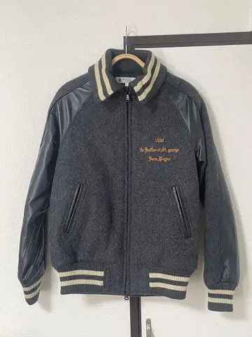 DUFFER 램 가죽 바시티 자켓