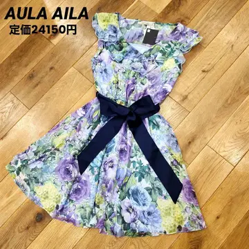 정가 24150엔 택 포함 새상품 aulaaila 꽃무늬 원피스