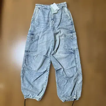 H&M 데님 카고 팬츠 XXS
