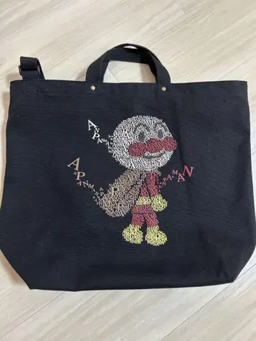 호빵맨 토트백 블랙