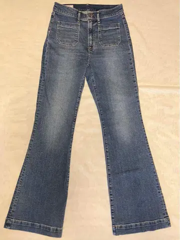 GAP 플레어 하이라이즈 데님 27 / 4R 라이트 블루 인디고