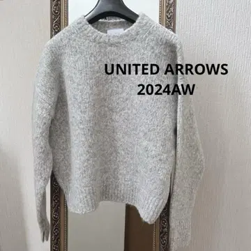 2024AW 유나이티드 애로우즈 플러피 크루넥 니트 LT.GRAY