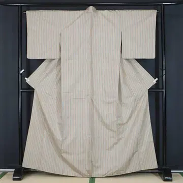 미사용 연한 색상 줄무늬 문양 순수 실크 캐주얼 160cm a576
