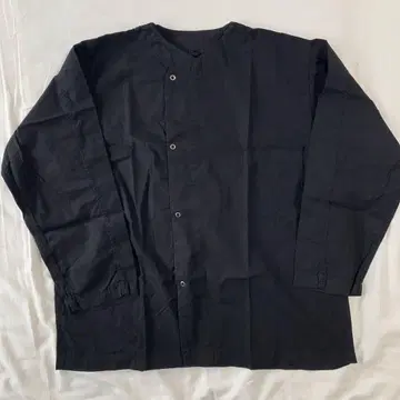 50's 미군 슬리핑 셔츠 블랙 염색 Deadstock LARGE
