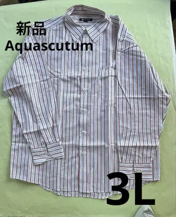새상품 아쿠아 스큐텀 Aquascutum 스트라이프 셔츠 레나운
