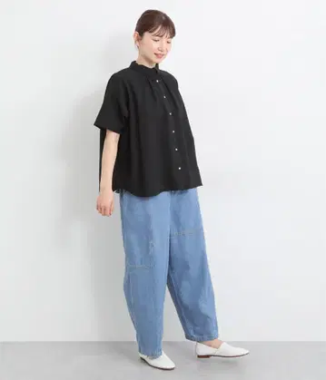 10OZ 데님 벌룬 팬츠 데님 팬츠 서커스 팬츠