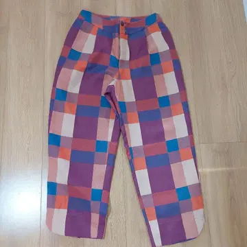 호코모모라 체크 팬츠