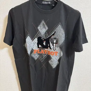 PLAYBOY 그래픽 T셔츠 M 블랙