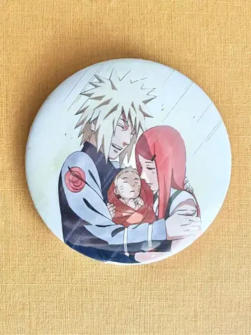 NARUTO 나루토 질풍전 원작 그림 캔뱃지 우즈마키 미나토 쿠시나