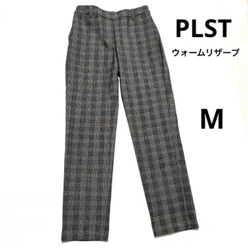 [ 플라스테 PLST ] 웜 리저브 테이퍼드 팬츠 체크 그레이