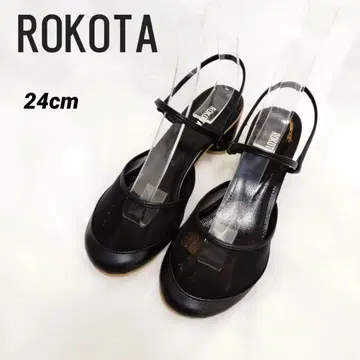 새상품 ROKOTA 로코타 튤 콤비 라운드 샌들 24cm