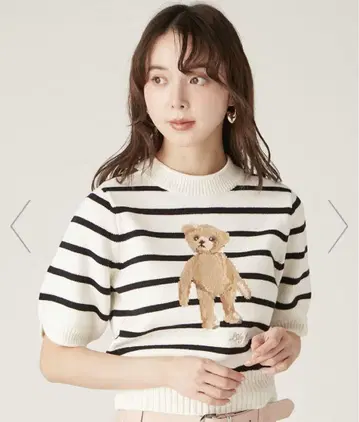 [ WEB 한정 컬러 ] Lily Bear 니트 (BORDER-F)