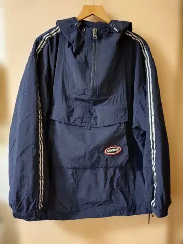 아바클로 90s 아노락 후드티 나일론 네이비