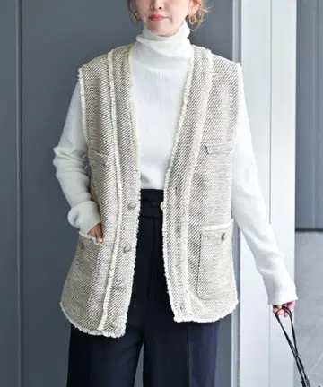 B.C STOCK 트위드 베스트