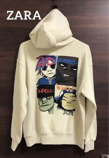 미사용 택 포함 ZARA Gorillaz 후드티 고릴라즈