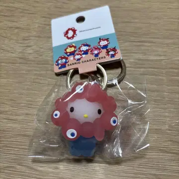 미야쿠미야쿠 산리오 클리어 키링 키티 만박