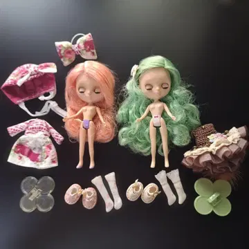 미니 브라이스 인형 2체, 아웃핏, 잡화 포함
