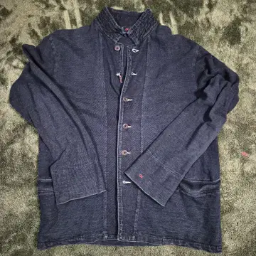 45rpm 인디고 맨투맨 원단 자켓 사이즈 4, 5회 정도 사용