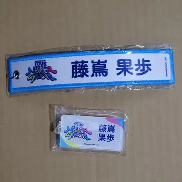 히나타자카46 후지시마 카호 네임택 키링&키링 세트