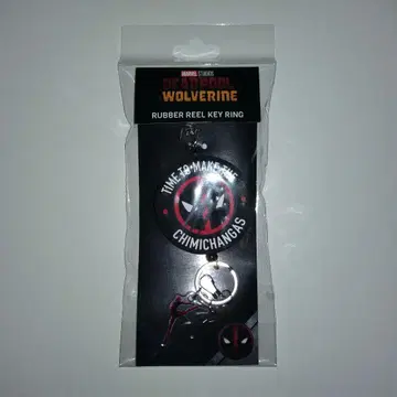 MARVEL 데드풀 울버린 러버 릴 키링