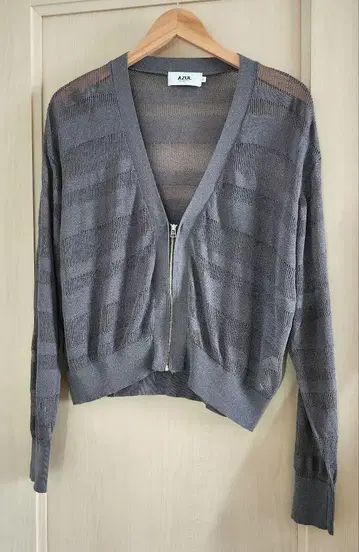 AZUL BY MOUSSY 시어 집업 가디건 GRY