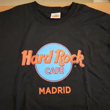 한정판 Hard Rock Cafe 티셔츠 마드리드 X-LARGE