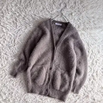 컨디션 최상 아베닐 에투알 폭스 캐시미어 포근 가디건 32