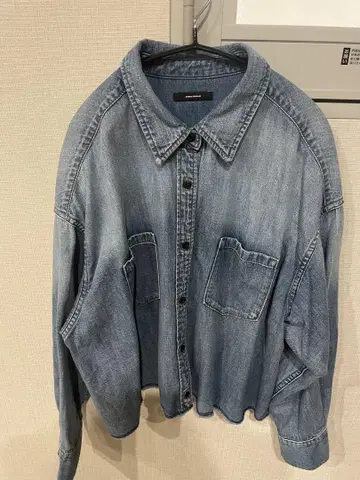 저널 스탠다드 라이트 온스 데님 크롭 셔츠