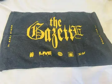 the GazettE 로고 타월 블랙/옐로우 컬러