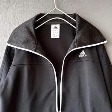 adidas climalite 꽃무늬 블랙 저지 자켓