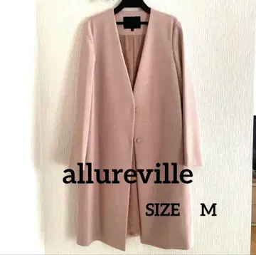[ 새상품급 ] allureville 알아바일 노카라 코트 핑크 9호