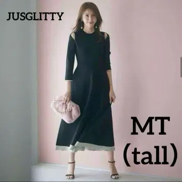 저스길리티 미카 씨 콜라보 숄더 슬릿 레이디 원피스 tall
