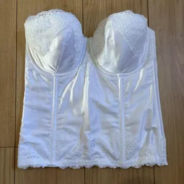 브라이덜 웨딩 이너 화이트 레이스 코르셋 E70