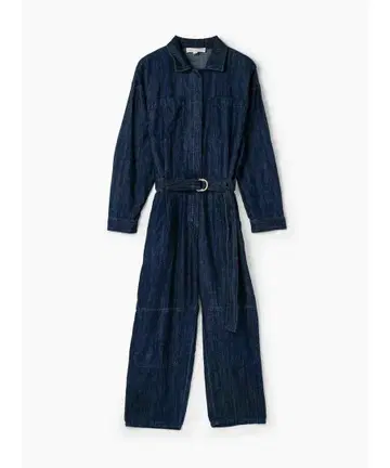 CHAMBRAY BELTED JUMPSUIT 점프수트