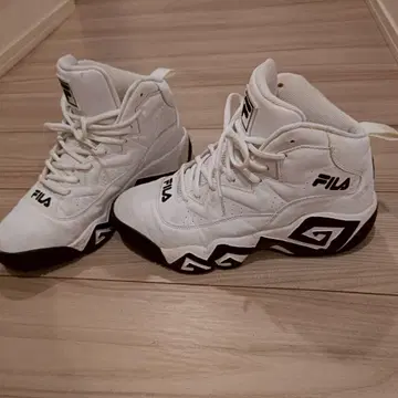 FILA 화이트 하이컷 스니커즈 MB 매쉬버런