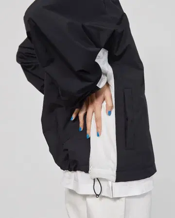 SO ORIGINAL SIDE MESH HALF ZIP JACKET